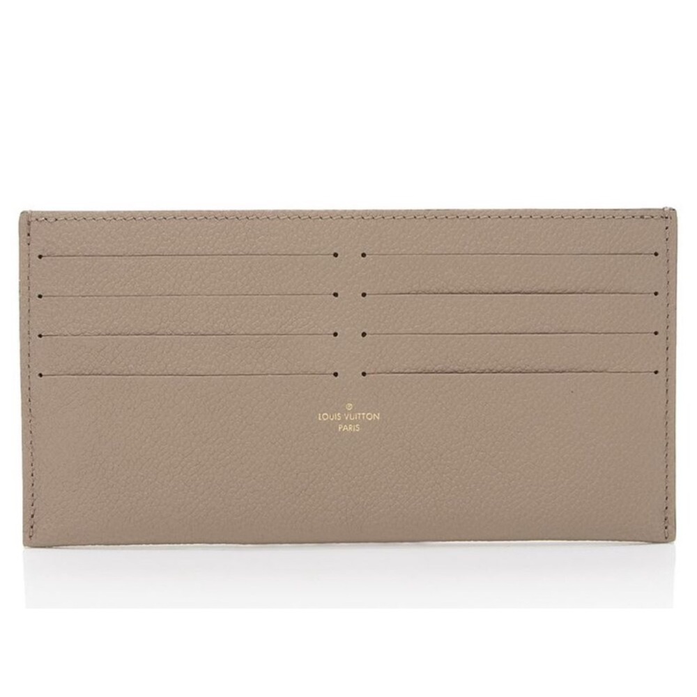 Louis Vuitton Taupe Leather Card Holder